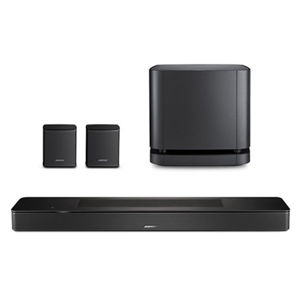 Premium Compact Package: Soundbar 600, Bass Module 500 subwoofer, and premium surround speakers. Premium Compact Package: Soundbar 600, Bass Module 500 subwoofer, and premium surround speakers.